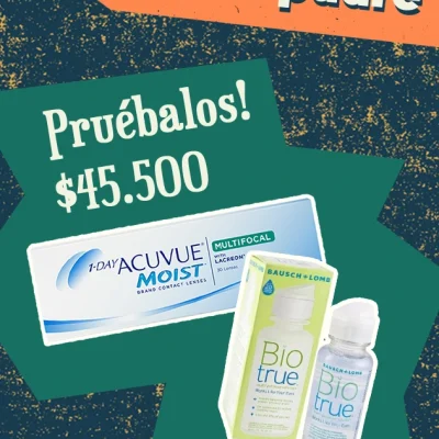 Promo_01 lentes de contacto multifocales diarios con BioTrue 60ml de regalo